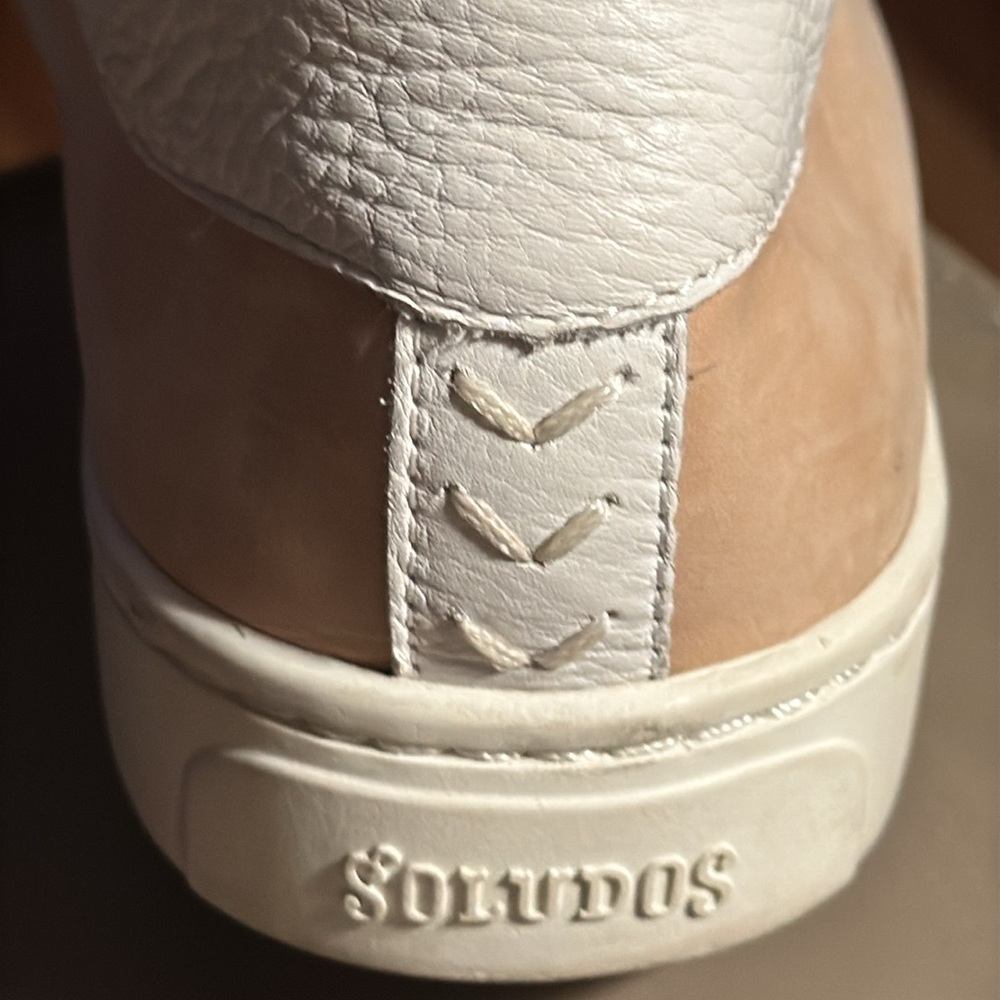 Soludos The Ibiza classic sneaker leather Women's champagne white Sneakers‎ 9.5 - Picture 10 of 16